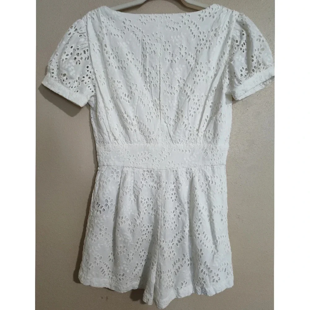 MAJORELLE Star Studded White Romper Size Small - Picture 3 of 6